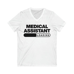 Medical Assistant Loading Short Sleeve V-Neck Tee