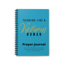 Load image into Gallery viewer, Thinking Like a VIRTUOUS Woman Spiral Notebook Journal (Light Blue)