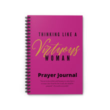 Load image into Gallery viewer, Thinking Like a VIRTUOUS Woman Spiral Notebook Journal (Pink)