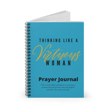 Load image into Gallery viewer, Thinking Like a VIRTUOUS Woman Spiral Notebook Journal (Light Blue)