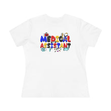 Load image into Gallery viewer, Animated Medical Assistant Tee (Women&#39;s size; relaxed fit)