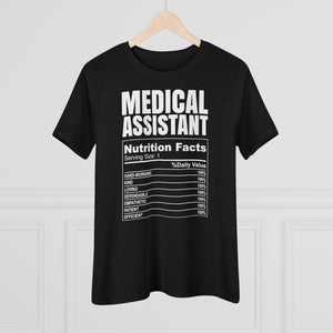 Nutrition Facts Medical Assistant Tee (Women's size; relaxed fit)