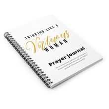 Load image into Gallery viewer, Thinking Like a VIRTUOUS Woman Spiral Notebook Journal (White)