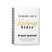 Load image into Gallery viewer, Thinking Like a VIRTUOUS Woman Spiral Notebook Journal (White)