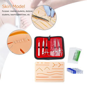 Suture Practice Kit Surgical Training with Simulation Skin Pad