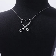 Load image into Gallery viewer, Custom Heart Stethoscope Necklace