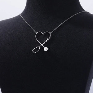 Custom Heart Stethoscope Necklace