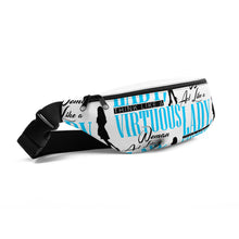 Load image into Gallery viewer, Act Like a Lady, Think Like a VIRTUOUS Woman Fanny Pack (Blue)