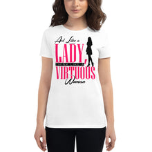 Load image into Gallery viewer, Act Like a Lady, Think Like a VIRTUOUS Woman short sleeve t-shirt