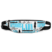 Load image into Gallery viewer, Act Like a Lady, Think Like a VIRTUOUS Woman Fanny Pack (Blue)